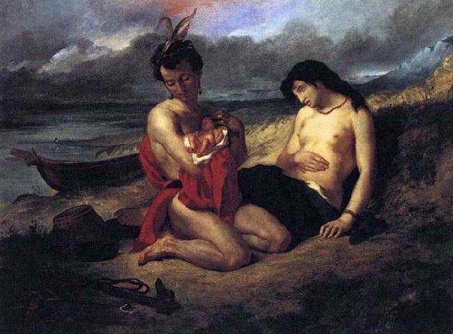 Delacroix Auguste The Natchez oil painting image